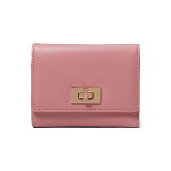 이스퀘어 4284505 Anne Klein AK Small Flap Wallet With Enamel Filled Turn Lock