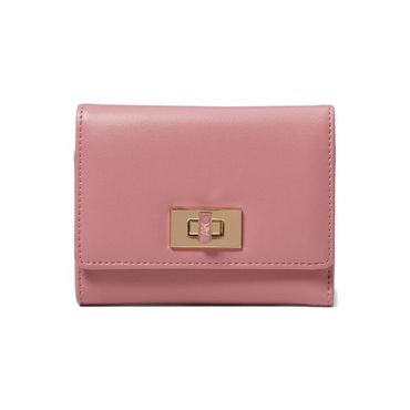 이스퀘어 4284505 Anne Klein AK Small Flap Wallet With Enamel Filled Turn Lock