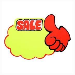 쇼카드(구름/엄지손/SALE) 디스플레이 POP 싸인카드 (S11129577)