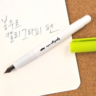  아이윙스 2500 봉주르 캘리그라피 만년필 리필카트리지4개포함