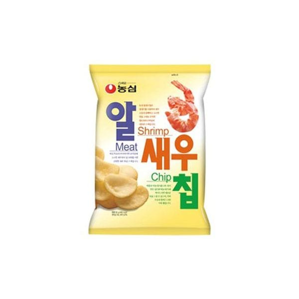 과자 스낵 간식 농심 알새우칩 130g 16개