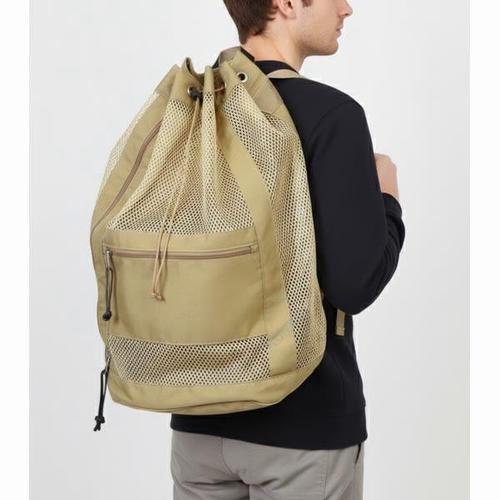 오라리 MESH LARGE BACKPACK MADE BY AETA BEIGE A24SB01AE 메쉬 라지 백팩