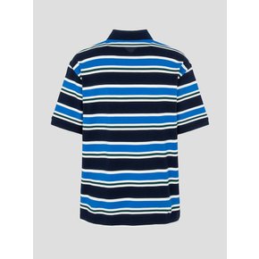 SS24[BC4542K03N][NOROO] 선염피케 칼라넥 티셔츠 - 로열 블루