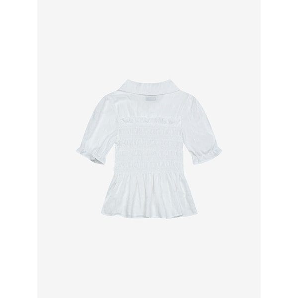 스모킹 카라 블라우스 (TKBAF2497)