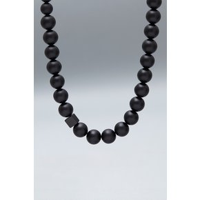 12mm Matte Onyx Necklace