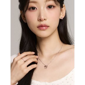 러블리 라인 리본 목걸이