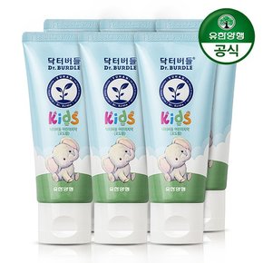 [유한양행] 닥터버들 키즈 어린이 치약 포도향 60g 6개입불소1,000ppm