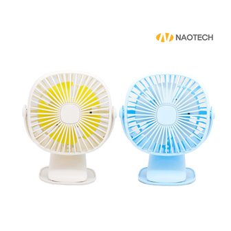 에스이랜드 나오테크_ 클립형 LED 무드등 미니 선풍기 NAO-D4040F