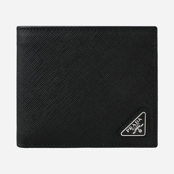 [시흥점] [프라다]6S 2MO513 QHH F0002 남성 삼각 로고 반지갑 블랙