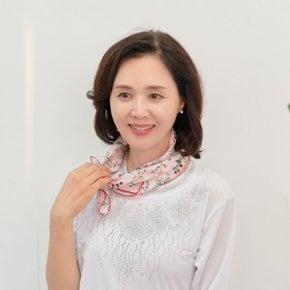 마미소 면 꽃 사각 스카프 면100 국내생산 엄마옷 할머니옷 빅사이즈 4060 마담 중년여성 옷
