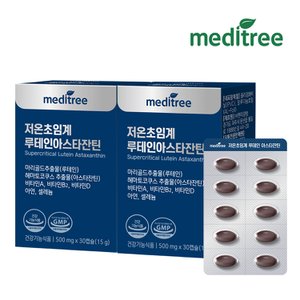 메디트리 눈건강 저온초임계 루테인 아스타잔틴 아연 2박스