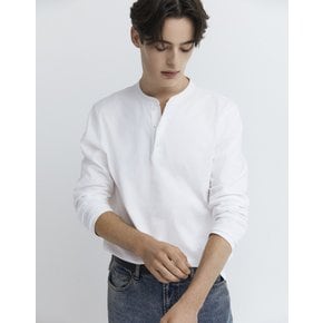 남자 봄 가을 헤비웨이트 헨리넥 긴팔티 695602