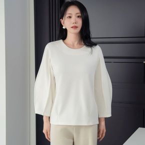 헤즈 볼륨 슬리브 퍼프 티셔츠_P421103866