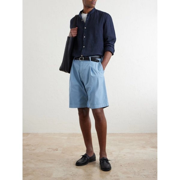 스트레이트 레그 코튼 블렌드 쇼츠 46376663163084318