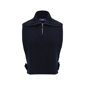 HALF ZIP NECK WARMER - NAVY