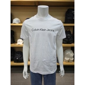 [파주점] [캘빈클라인진]CK진공용 INST로고 포인트 레귤러핏 반팔 티셔츠(4RAB819-YAA)