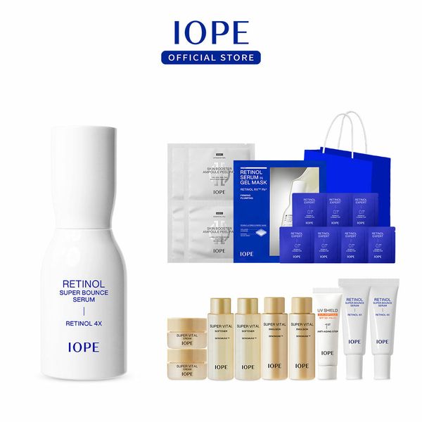 [내일도착/단독]아이오페 레티놀 슈퍼 바운스 세럼 50ml (여행용12종+레티놀 7일체험분)