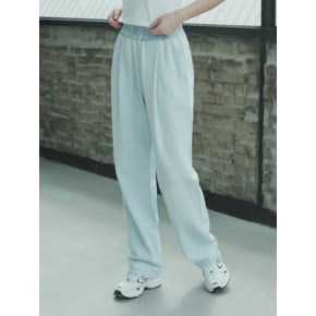 W1015 ONE TUCK LINEN BANDING PANTS_LIGHT BLUE