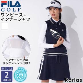 3134630 FILA GOLF 필라 골프 웨어 원피스 민소매 레이디스 이너 셔츠 세트  CA3237155