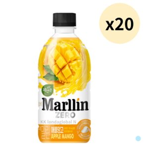 자연은 더말린 제로 애플망고 과일 음료 500ml 20개