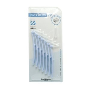 덴탈 치간칫솔 L형 7P 0.8mm (SS) 치석제거 구취예방_WB4356C