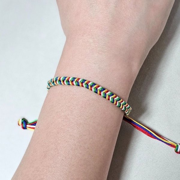 오색 꼬임 팔찌 수능시험 합격 재물운 (WFI15RM)