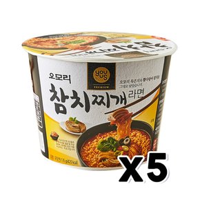 오모리 참치찌개라면 큰컵 135g x 5개