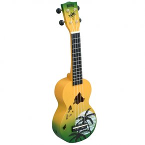 MAHALO 소프라노 UKULELE 디자이너 시리즈 하와이 MD1 HA 그린 버스트