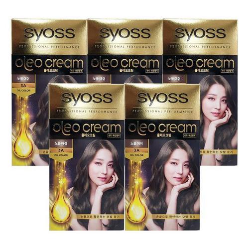 사이오스 올레오 골드라벨 새치커버 염색약 100g [3A 노블애쉬] 5개 Ss(1)