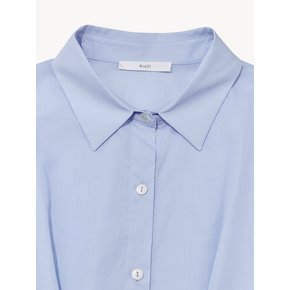 BOTTOM SHIRRING SHIRT_LIGHT BLUE