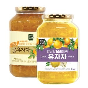 녹차원 꿀유자차1kg+모과유자차1kg