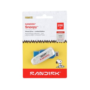 Snoopy Dual Drive USB 256GB_Blue