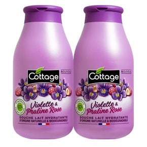 Cottage 프랑스 코티지 모이스쳐라이징 바이올렛 프랄린 샤워젤 250ml 2개