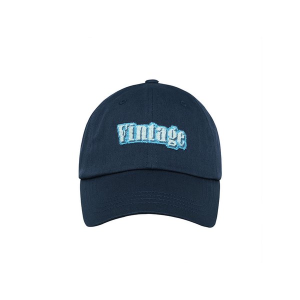 VINTAGE NEEDLEPOINT HAT - NAVY