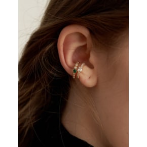 [silver925] CZ Point Cubic Earcuff_EC1708