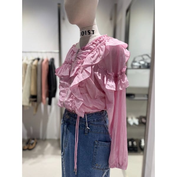 [여주점] 언발 러플 라운드넥 집업 점퍼 ES2WZ961/ER2WZ461