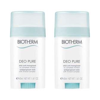  Biotherm 비오템 데오 퓨어 데오드란트 스틱 40ml 2개