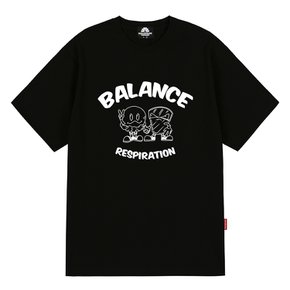 TWIN BALANCE 티셔츠 - 블랙