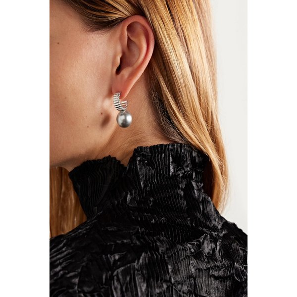 록산느 애슐린 더 스완 실버톤 인조 진주 귀걸이 46376663162971080