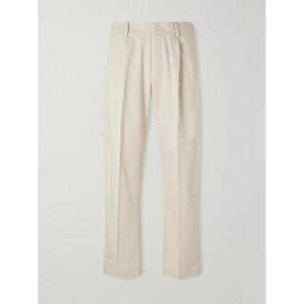 NN07 NN.07 Kay 1420 와이드 레그 플리츠 코튼 블렌드 트윌 팬츠 46376663163026299