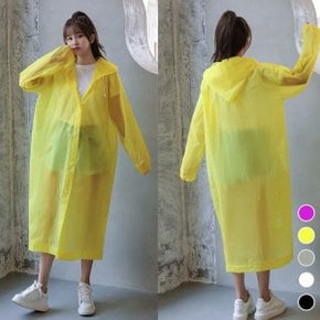 남자 유니섹스 여자 골져스 색상 장마철 레인 코트