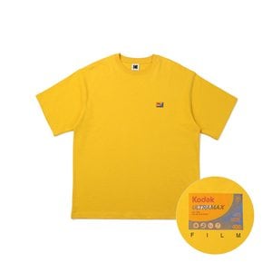 코닥 [공식]필름 그래픽 세미오버핏 반팔 티셔츠 YELLOW