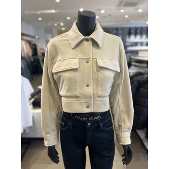 Calvin Klein Jeans [부산점] [CK진] 여성 크롭 플리스 자켓 (ZW02239-ACF)