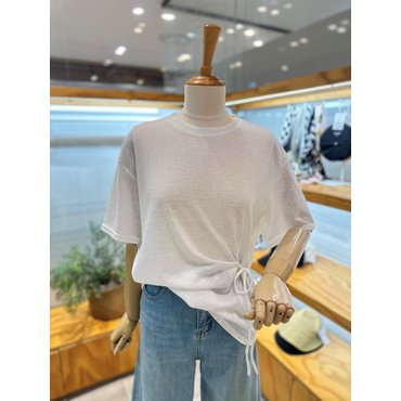 레코브 슬라브 끈장식 티셔츠(LC41E8ST043X)