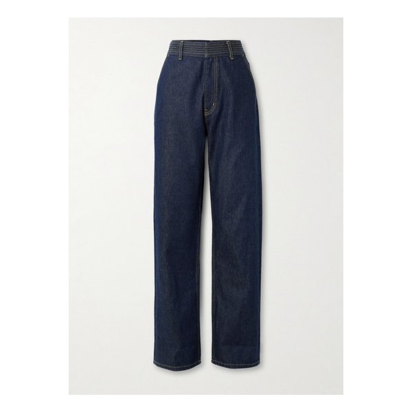 트라푼토 탑스티치 하이웨이스트 와이드 진 다크 데님 1647597350108329