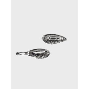 ANGEL WING SHELL ANTIQUE BARRETTE SET (2PCS)