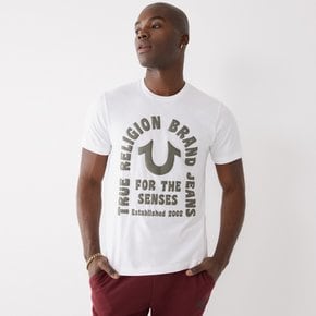 [TRUE RELIGION] OG PUFF LOGO CREW TEE_105564_OPTIC WHITE