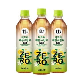 [삼립] 티트라 블랜딩티 제로 레몬그린티 500ml 24개