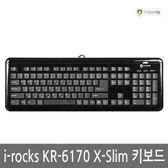 제이큐 아이락스 i-rocks X-Slim 키보드 KR-6170 블랙