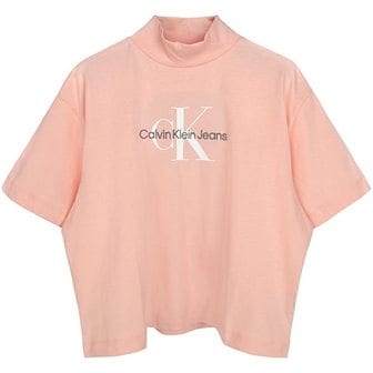 Calvin Klein [부산점] 캘빈클라인 블로썸 모노로고 하이넥 티셔츠 J20J222130 TLV